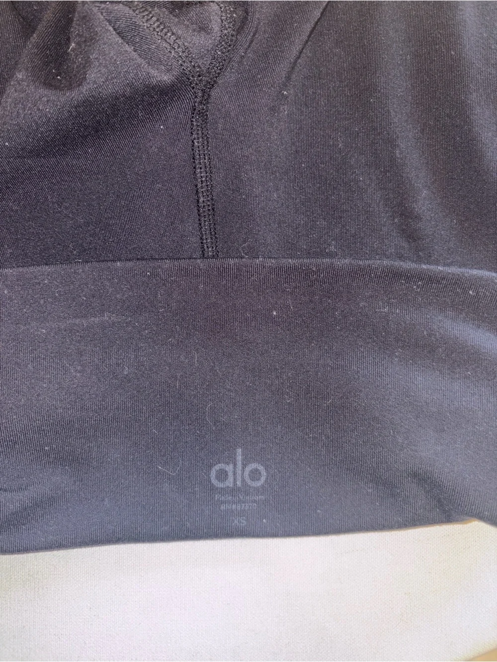 ALO Yoga Black High-Rise Leggings with Wide Waistband